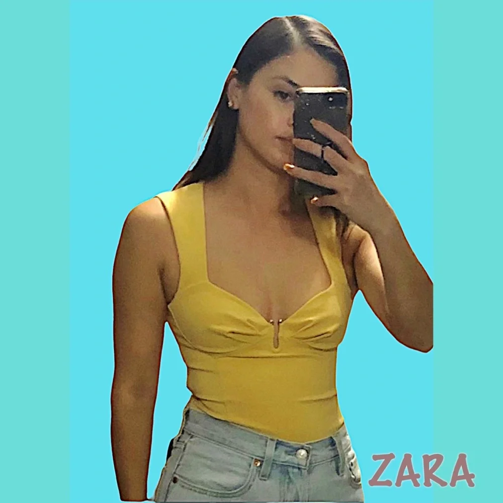 ZARA New Yellow Bodysuit, XS - Picture 5 of 14